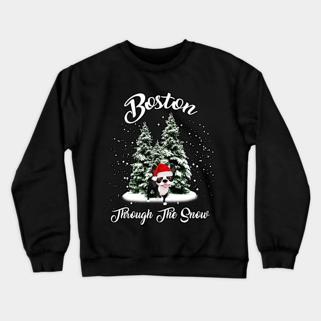 Boston Through The Snow Funny Gift Christmas Crewneck Sweatshirt by Dianeursusla Clothes